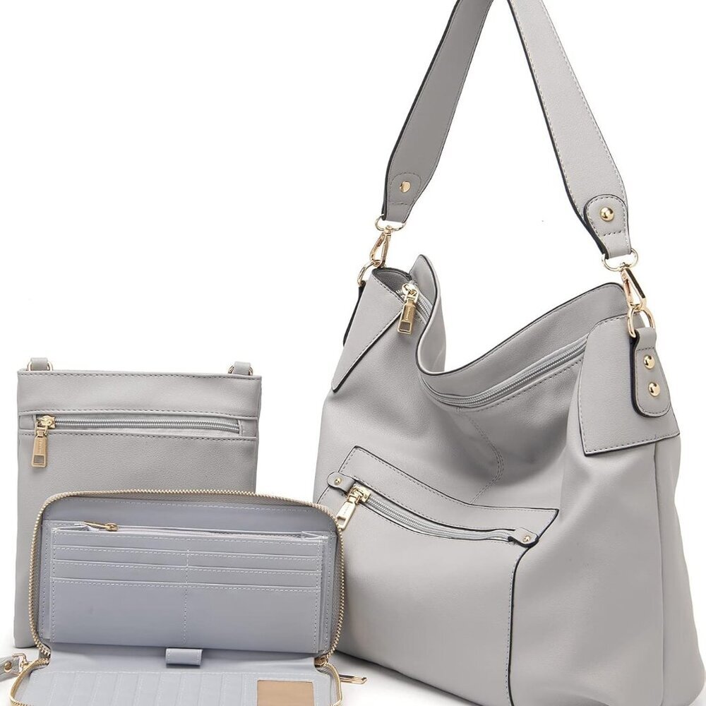 Large Crossbody Bags Ladies Shoulder Handbags Purse and Wallet Set for Women Tot